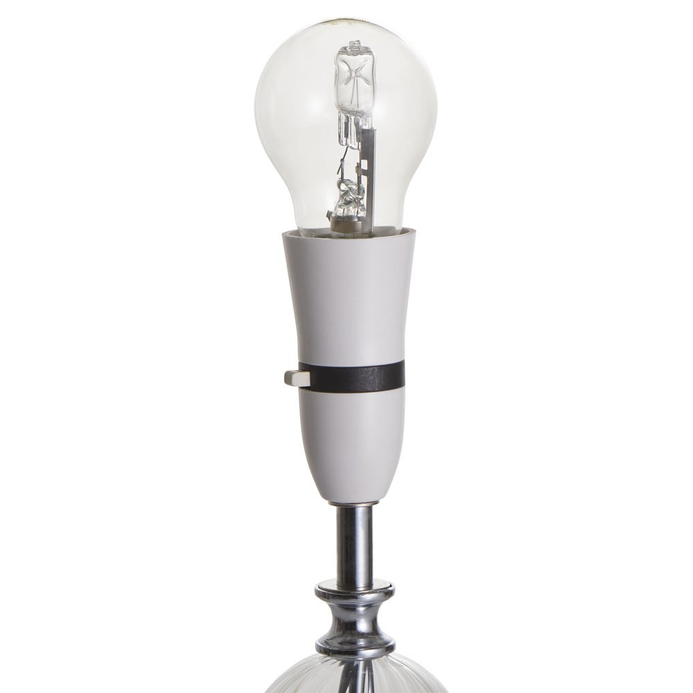 Wilko Parchment Glass Ball Detail Table Lamp Image 2