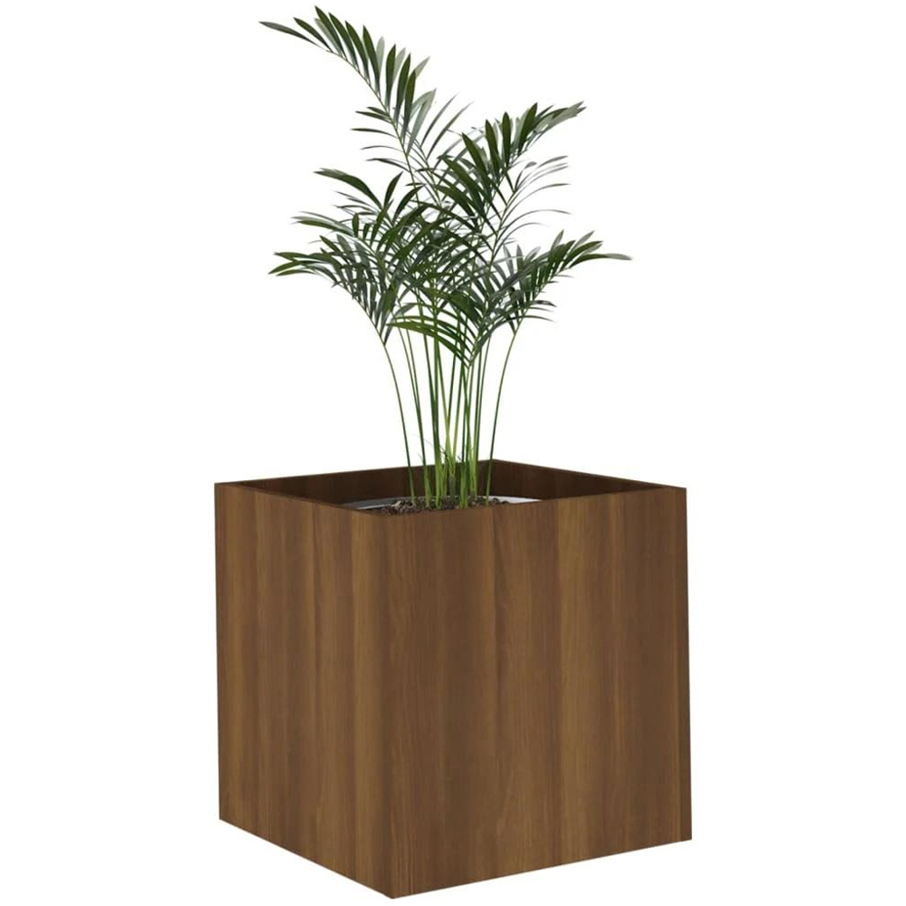 vidaXL Oak Brown Engineered Wood Planter Box 40cm Image 3