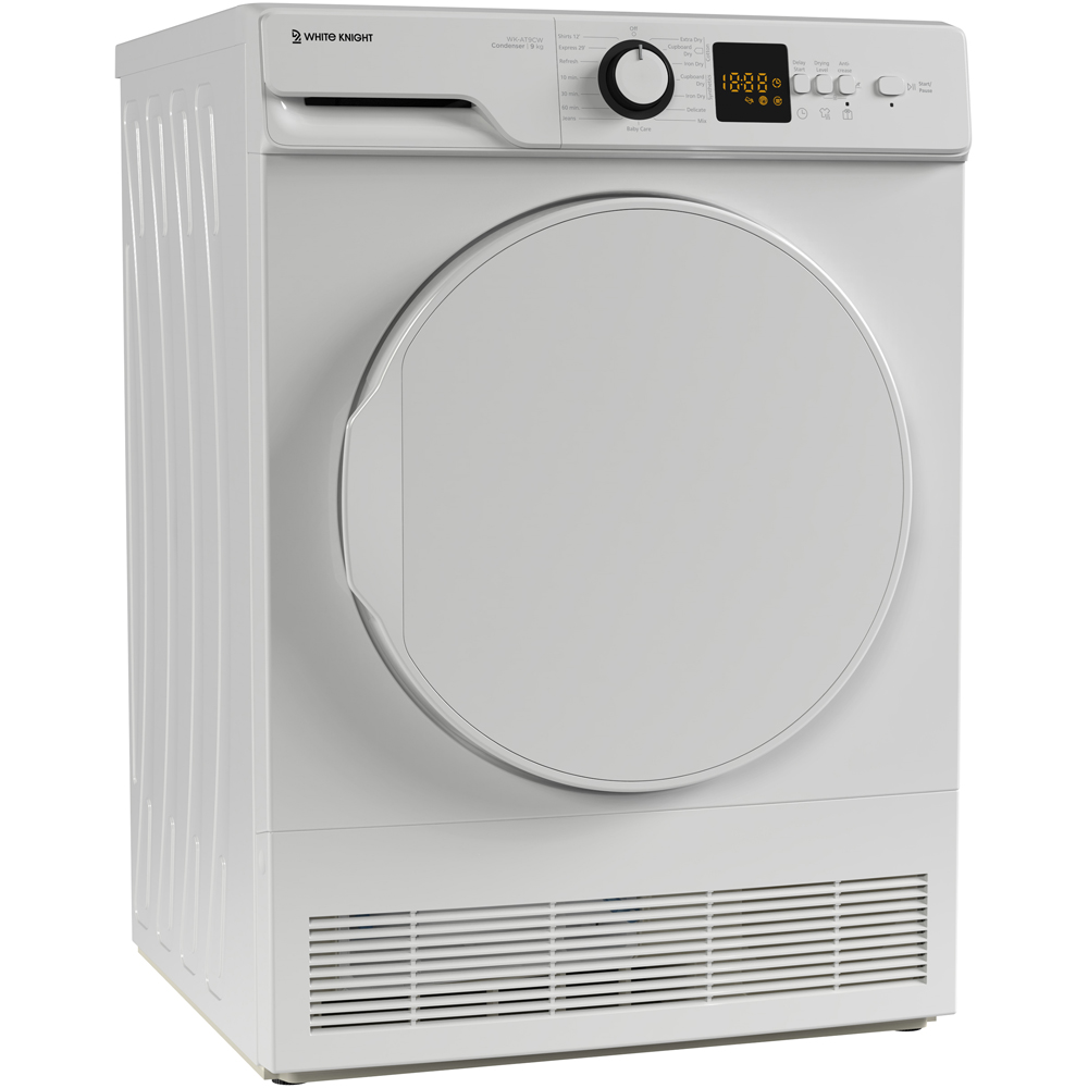 White Knight WK-AT9CW 9kg White Freestanding Tumble Dryer Image 3