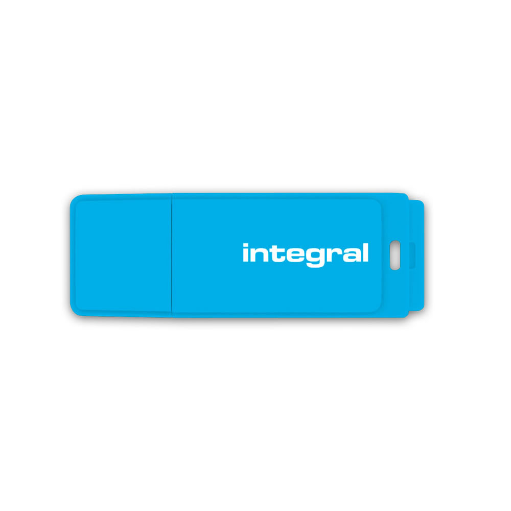 Integral 16GB Neon Blue USB 2.0 Flash Drive Image 2