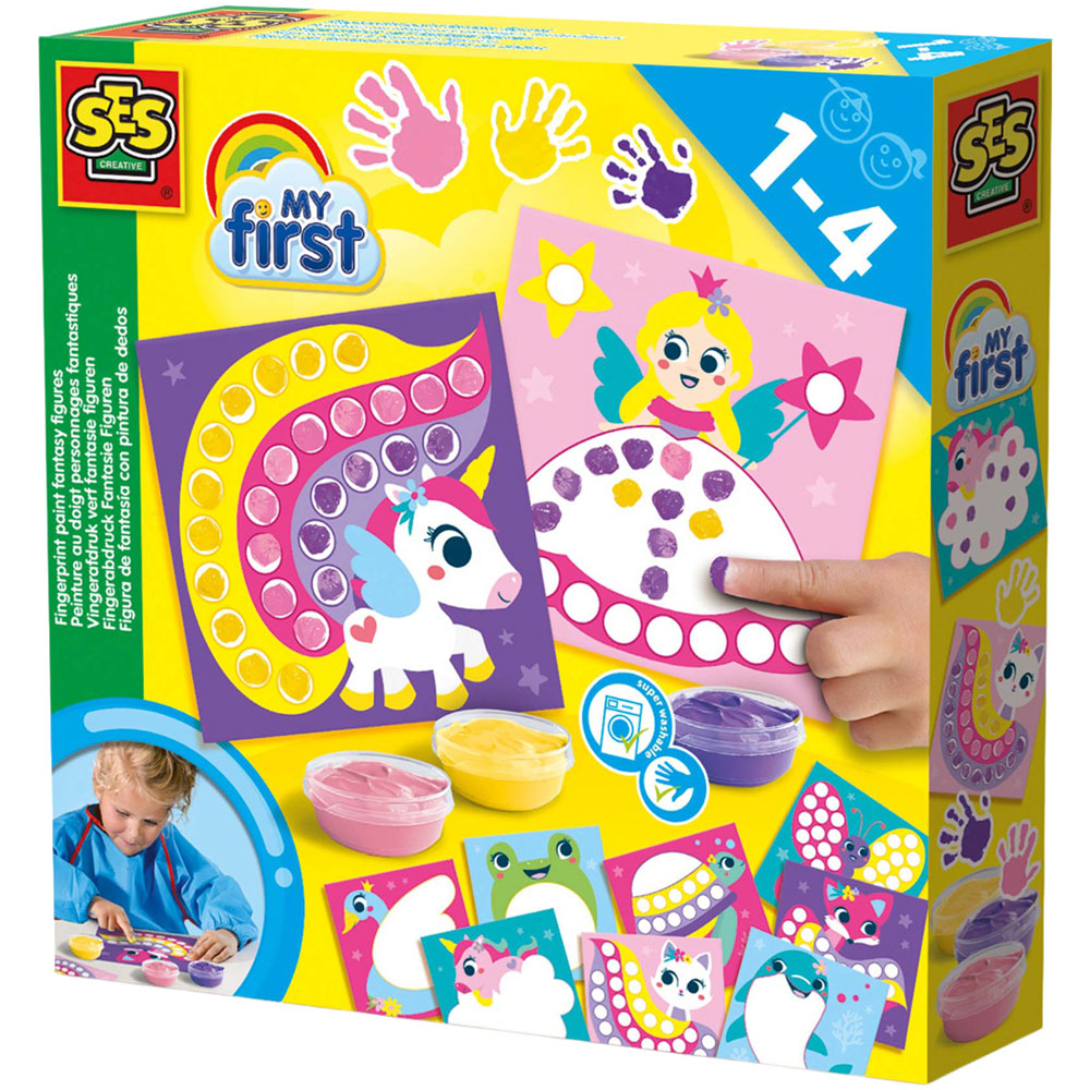 SES Creative My First Fingerprint Paint Fantasy Figures Craft Set Image 1