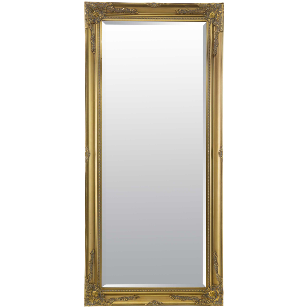 Buxton Gold Leaner Wall Mirror 170 x 79cm Image 1
