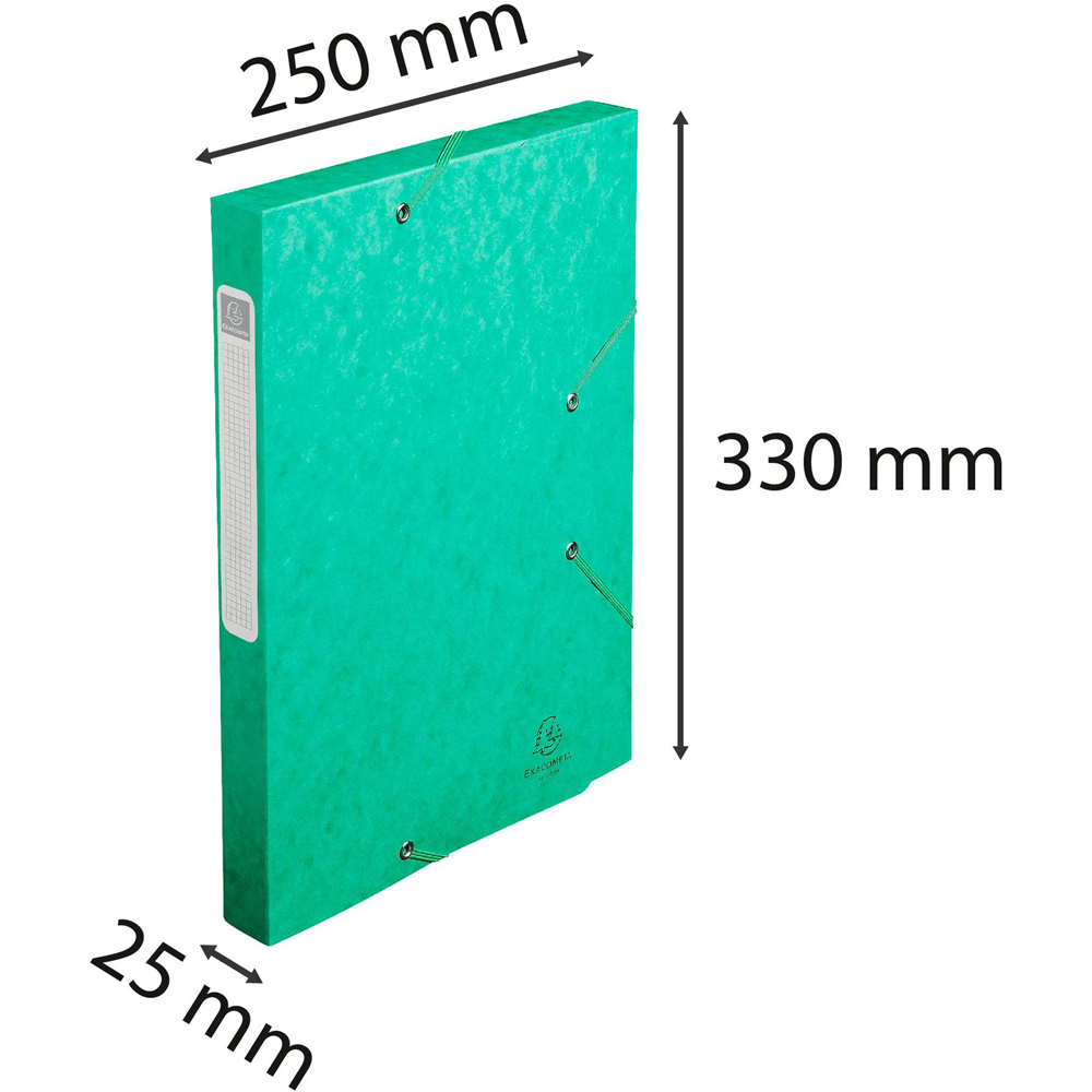 Exacompta Green Pressboard A4 Box File 25mm 25 Pack Image 9