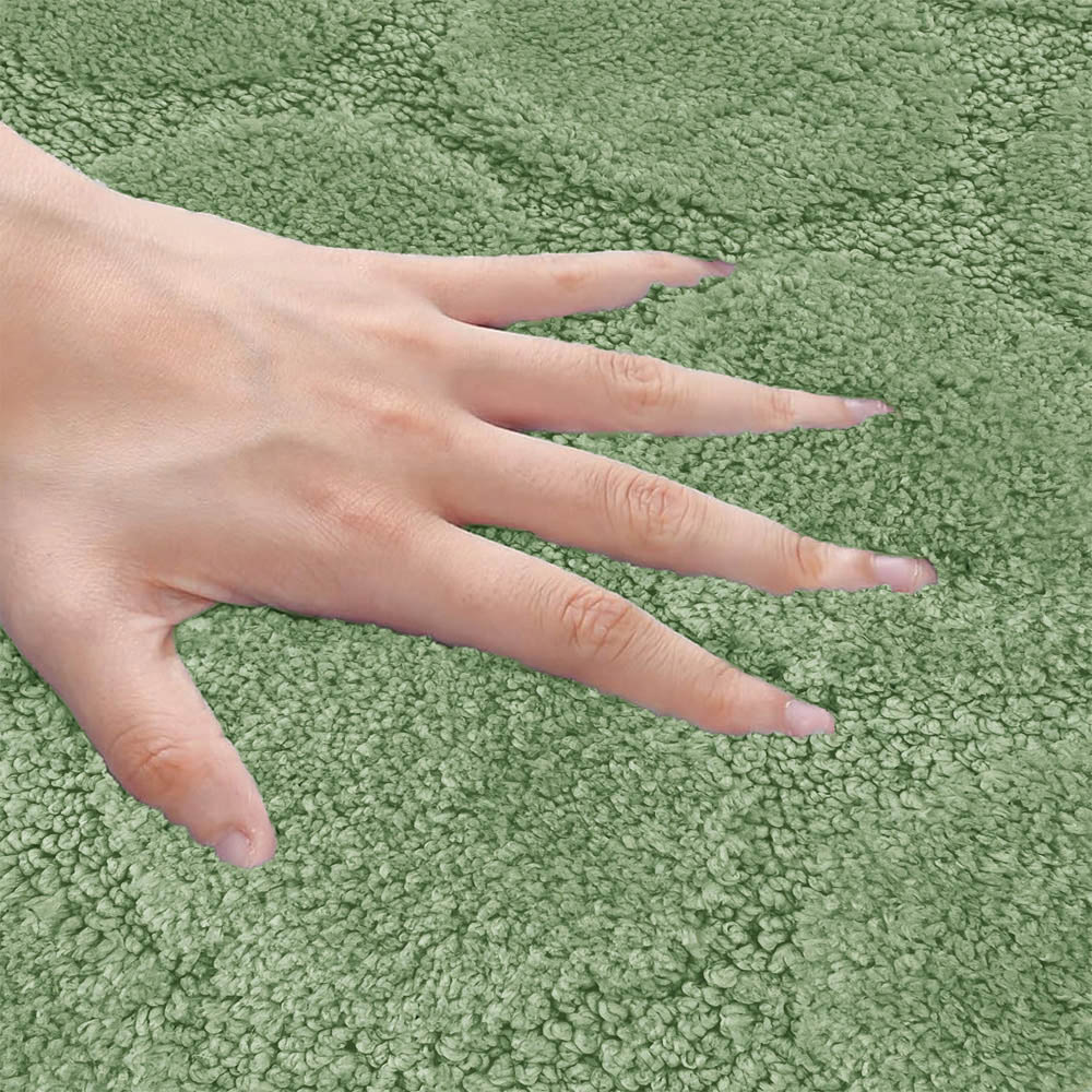 Velosso Cobla Sage Bath Mat Set Image 4