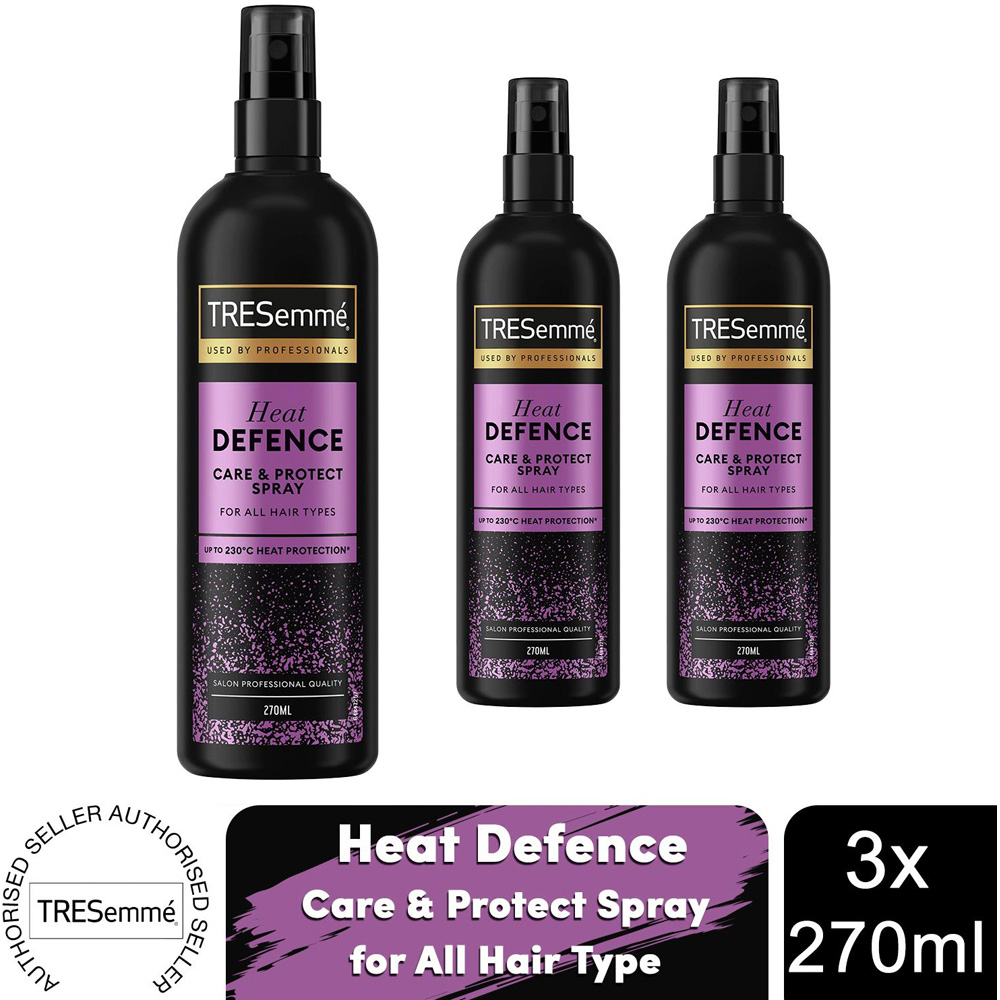 Tresemme Heat Defence Care and Protect All Hair Types Hair Spray 270ml 3 Pack Image 3