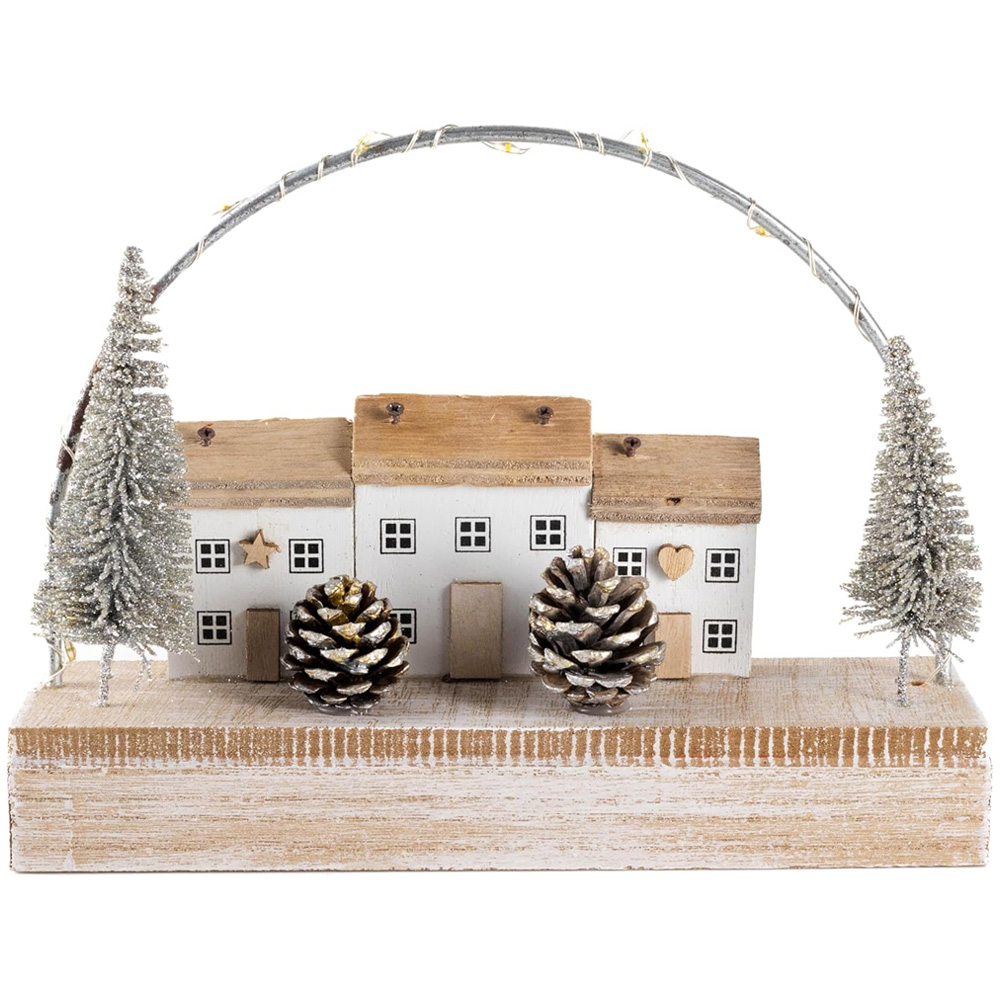Marco Paul Christmas Silver House Led Decoration Image