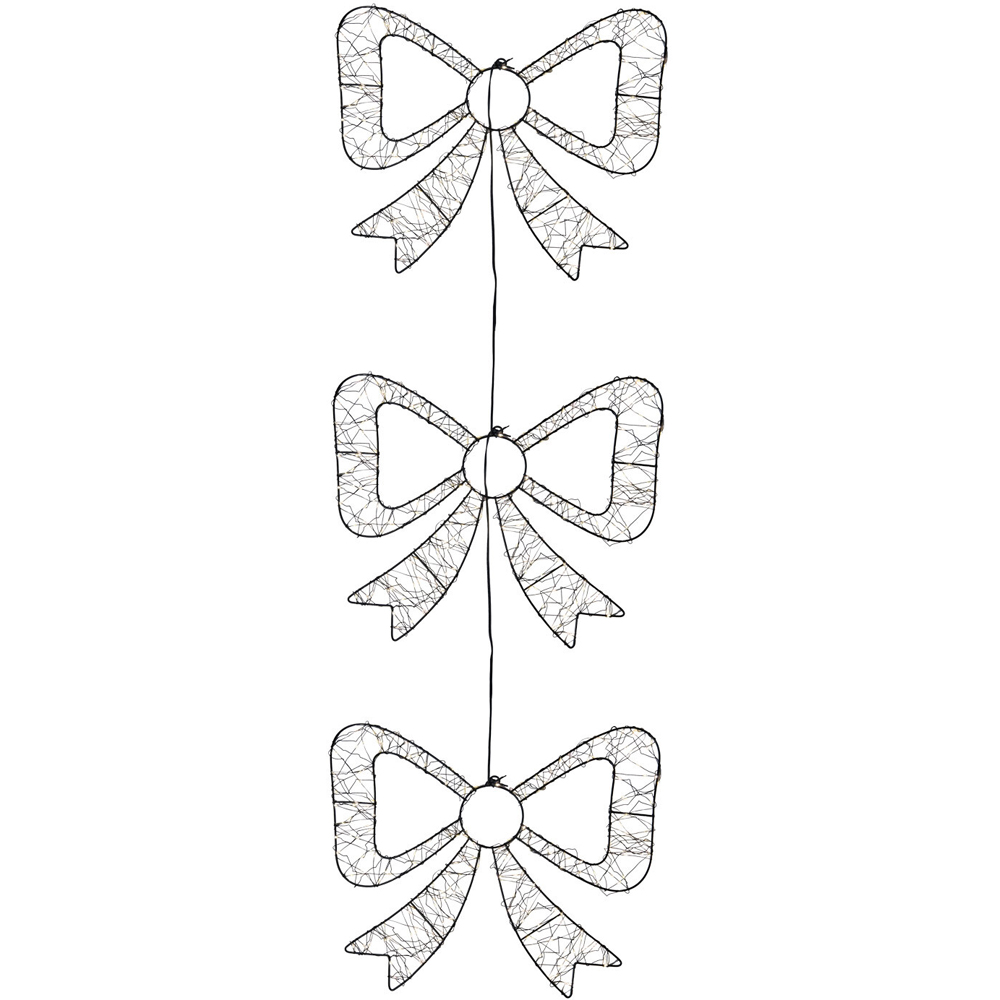 600 LED Hanging Bows Decoration Image 2