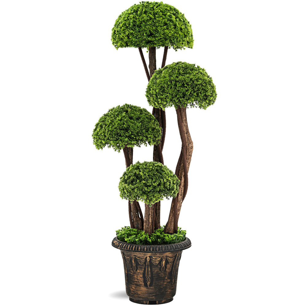 Costway Artificial Cypress Tree In Pot 3ft Image 1