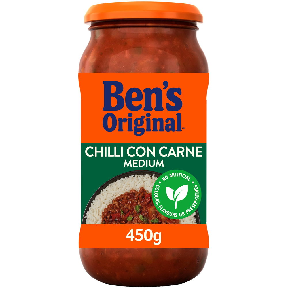 Ben's Original Chilli Con Carne Medium Sauce 450g Image