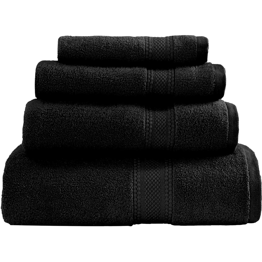Divante Deluxe Cotton Black Bath Towel Image
