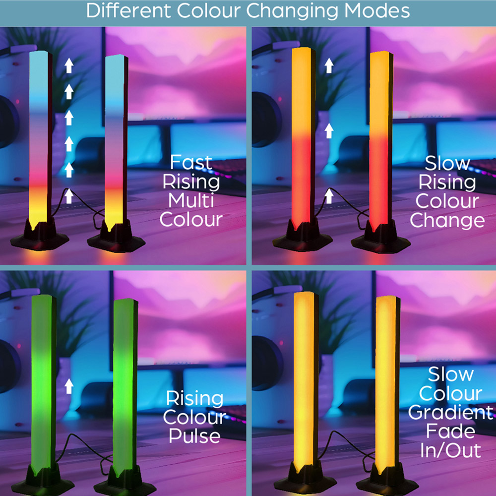 Global Gizmos Interactive Desktop Light Bar 2 Pack Image 7