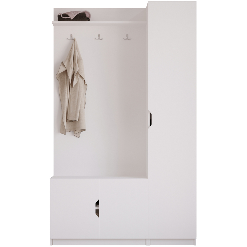 Evu Bergen 3 Door White Hallway Unit Image 2
