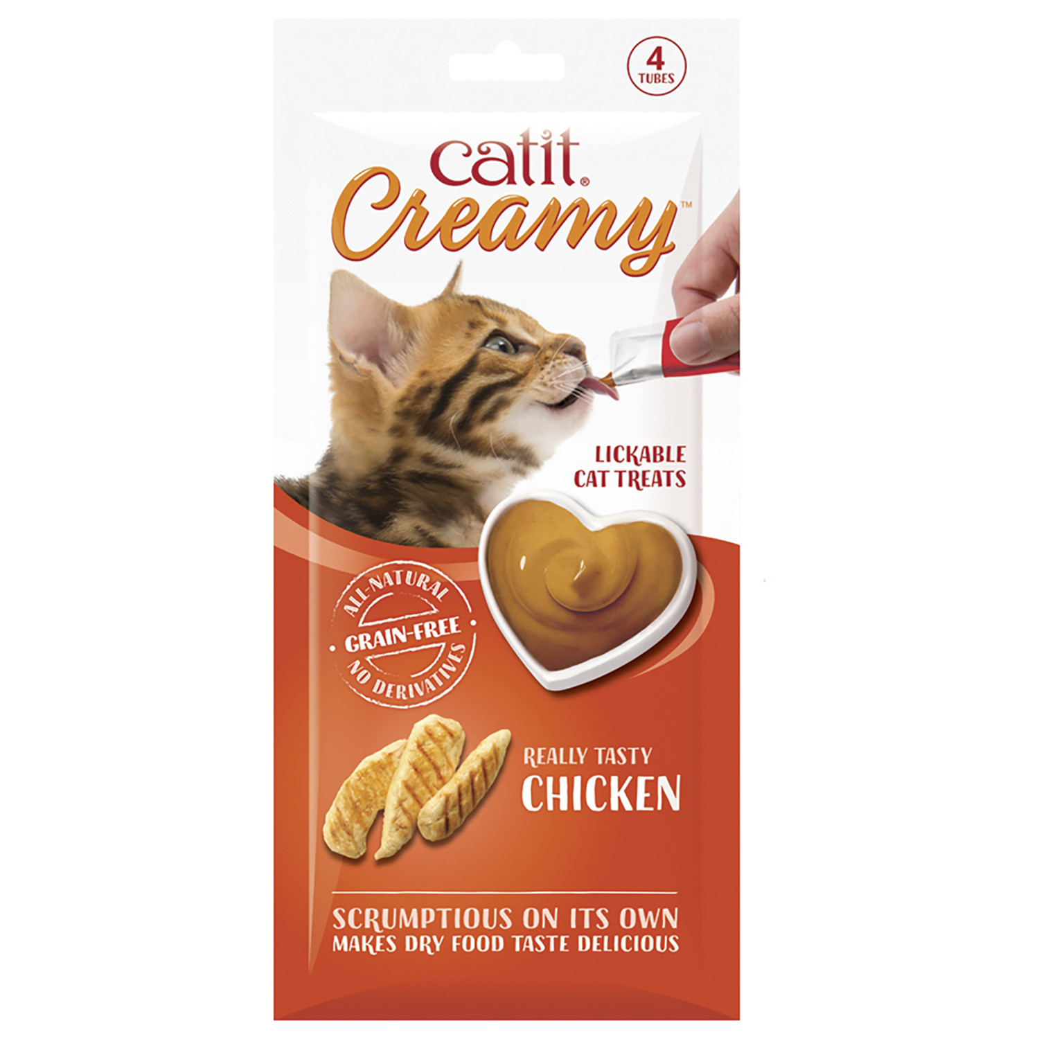 Catit Creamy Lickable Treats - Chicken Image