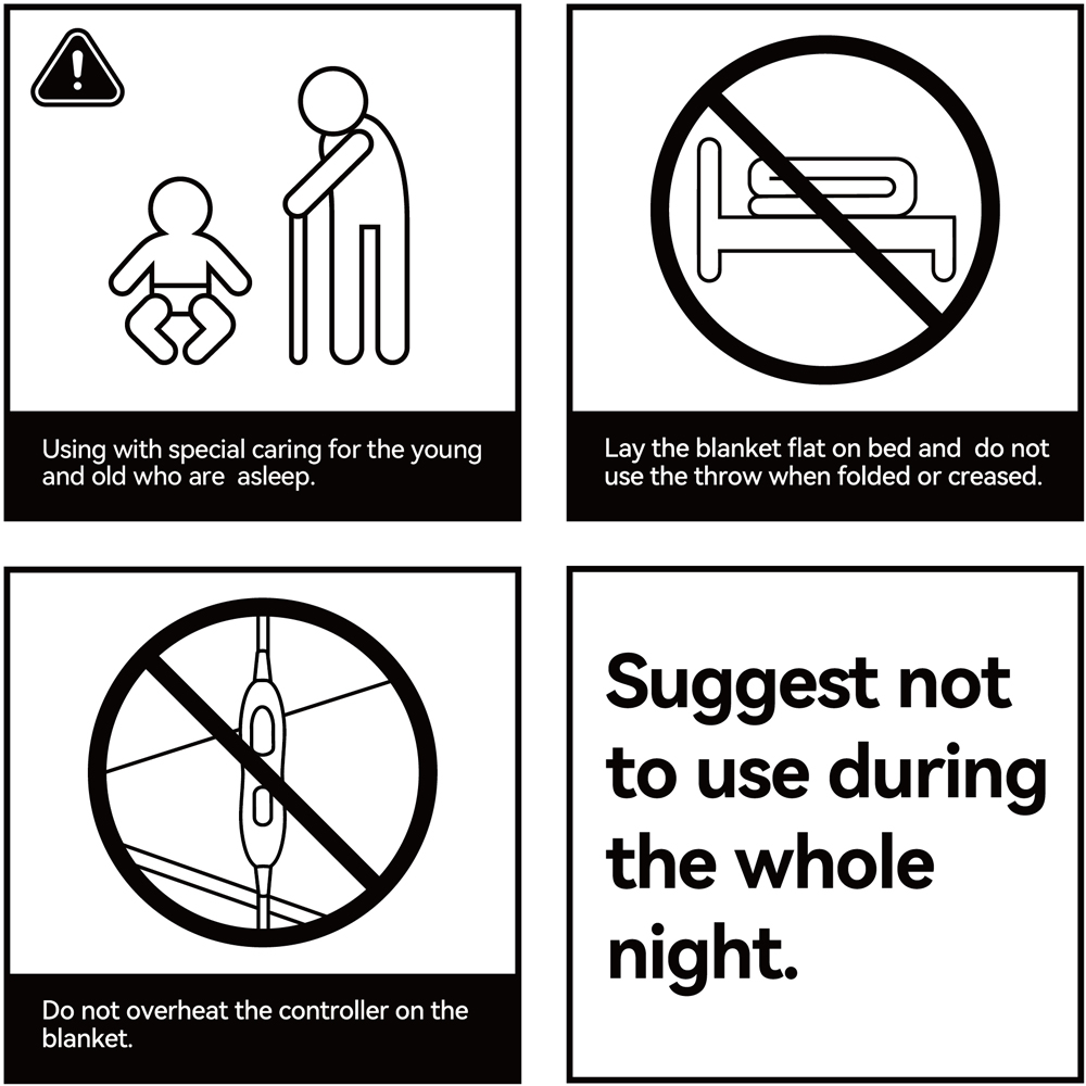 H&O Direct Electric Heated Mattress Pad 180 x 130cm Image 4