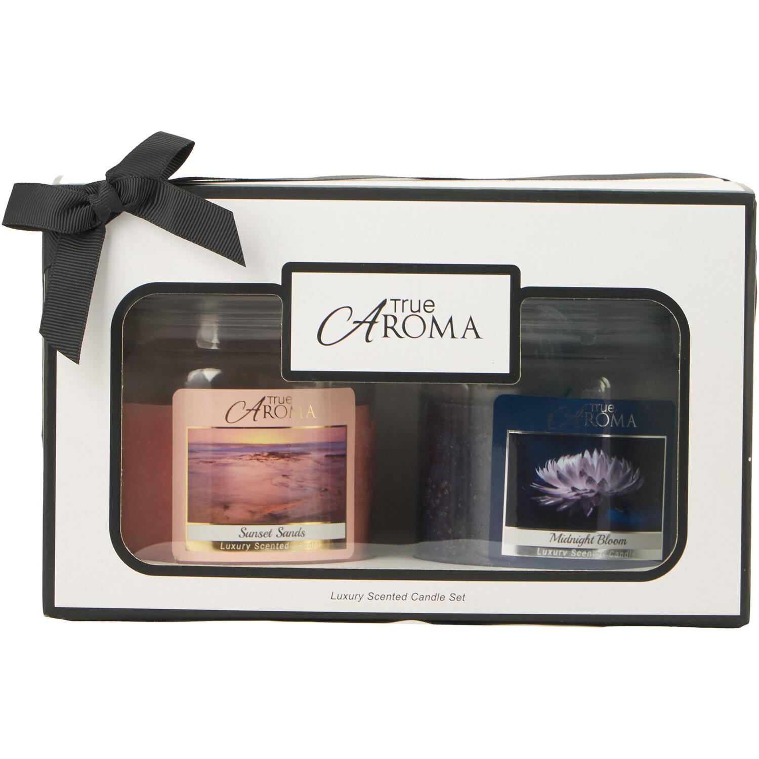 True Aroma Sunset Sands & Midnight Bloom Candle 2 Pack Image 1
