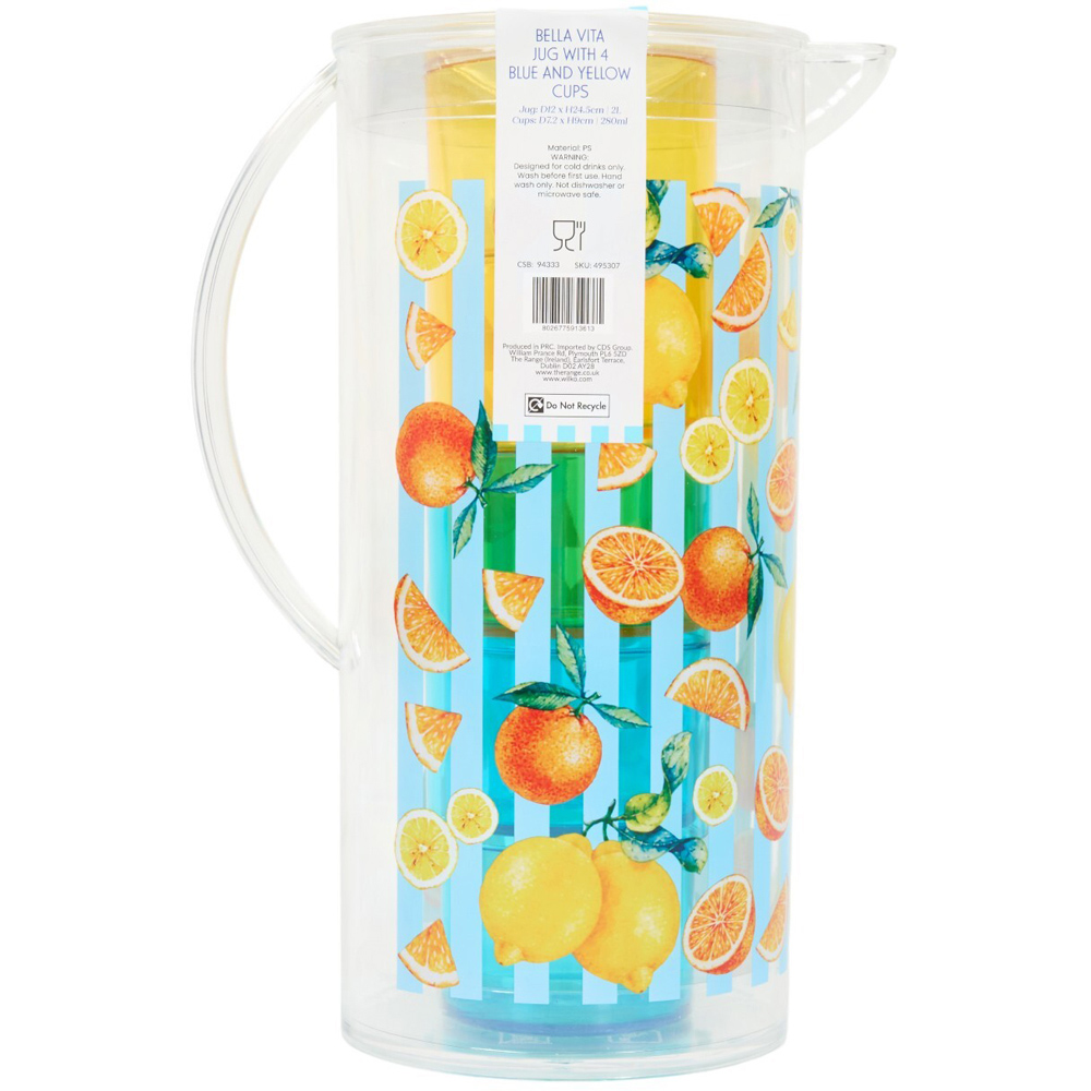La Bella Jug and Tumblers Set Image 3