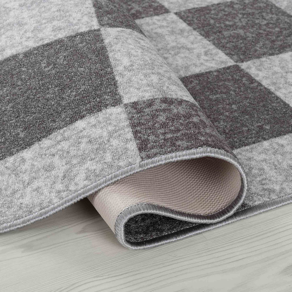 Desire Rugs Havana Grey Square Anti Slip Door Mat 80 x 50cm Image 3