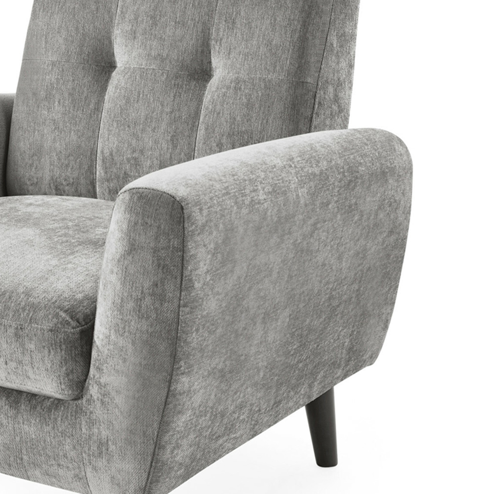 Julian Bowen Monza Dove Fabric Compact Chair Image 5