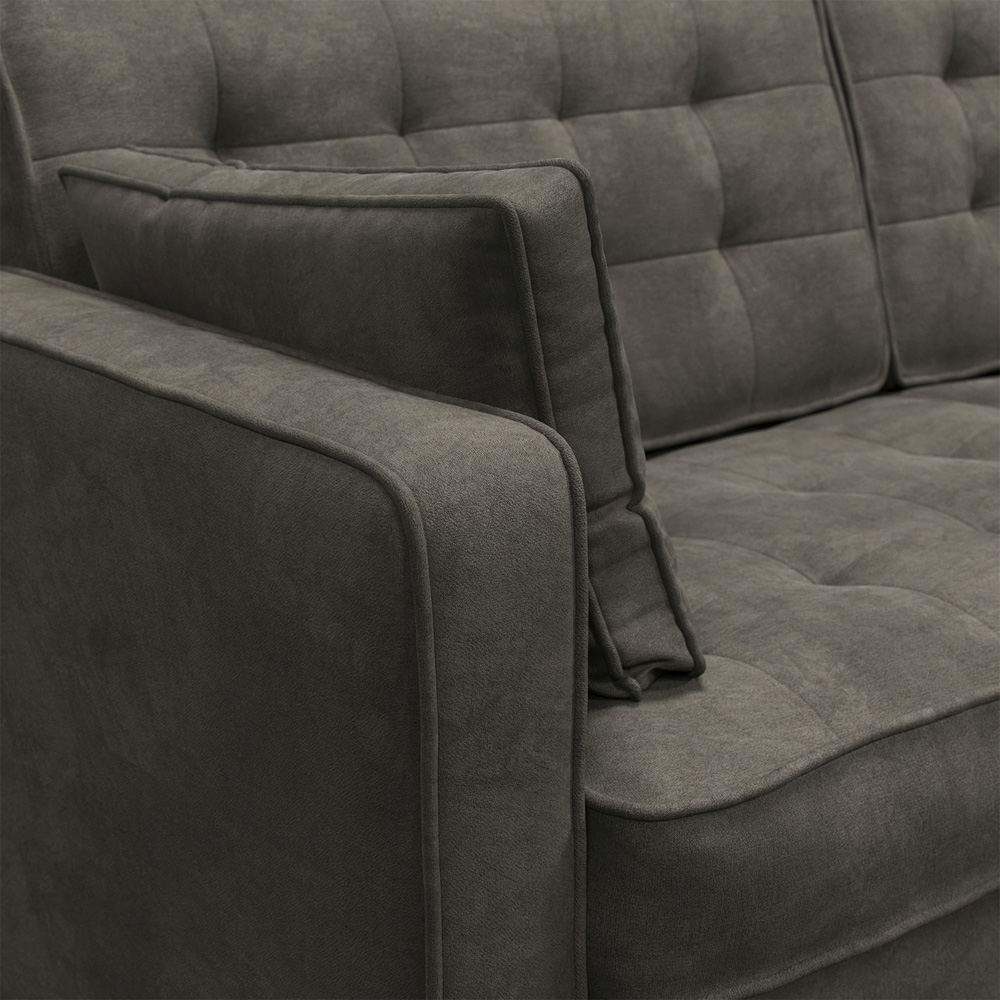 Eden 3 Seater Graphite Chenille Sofa Image 3