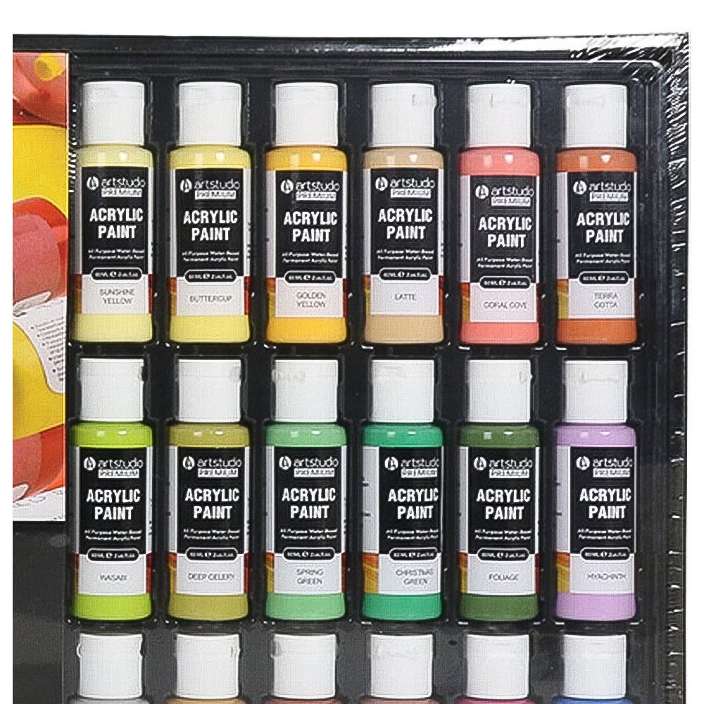 Art Studio Premium Acrylic Paint Set Image 6