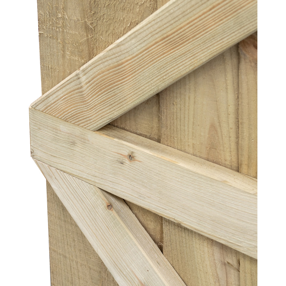 Rowlinson Featheredge Square Top Wooden Gate Image 7