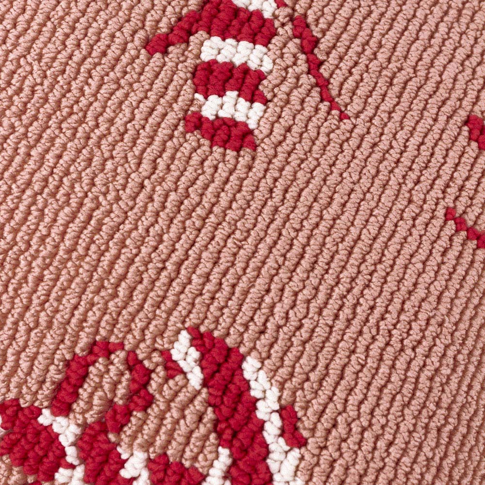 Furn Candy Canes Tufted Pink and Red Reversible Cushion 45 x 45cm Image 5