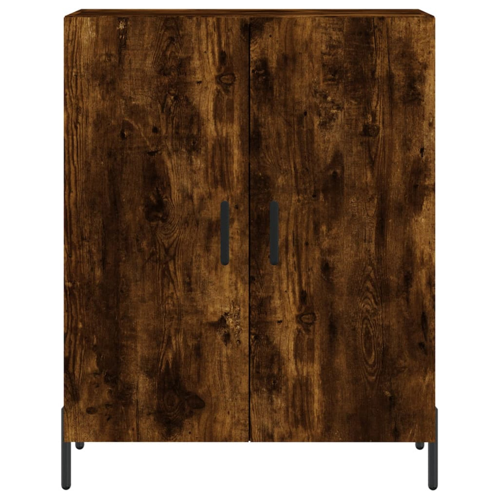 vidaXL 4 Door Smoked Oak Highboard Image 8