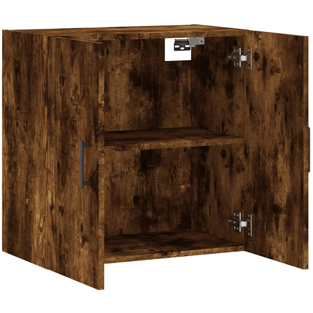 vidaXL 2 Door Smoked Oak Wall Cabinet Image 6