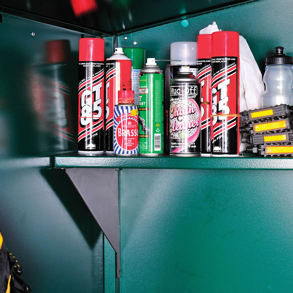 Asgard Centurion 5 x 9ft Double Door Green High Security Bike Shed Image 8