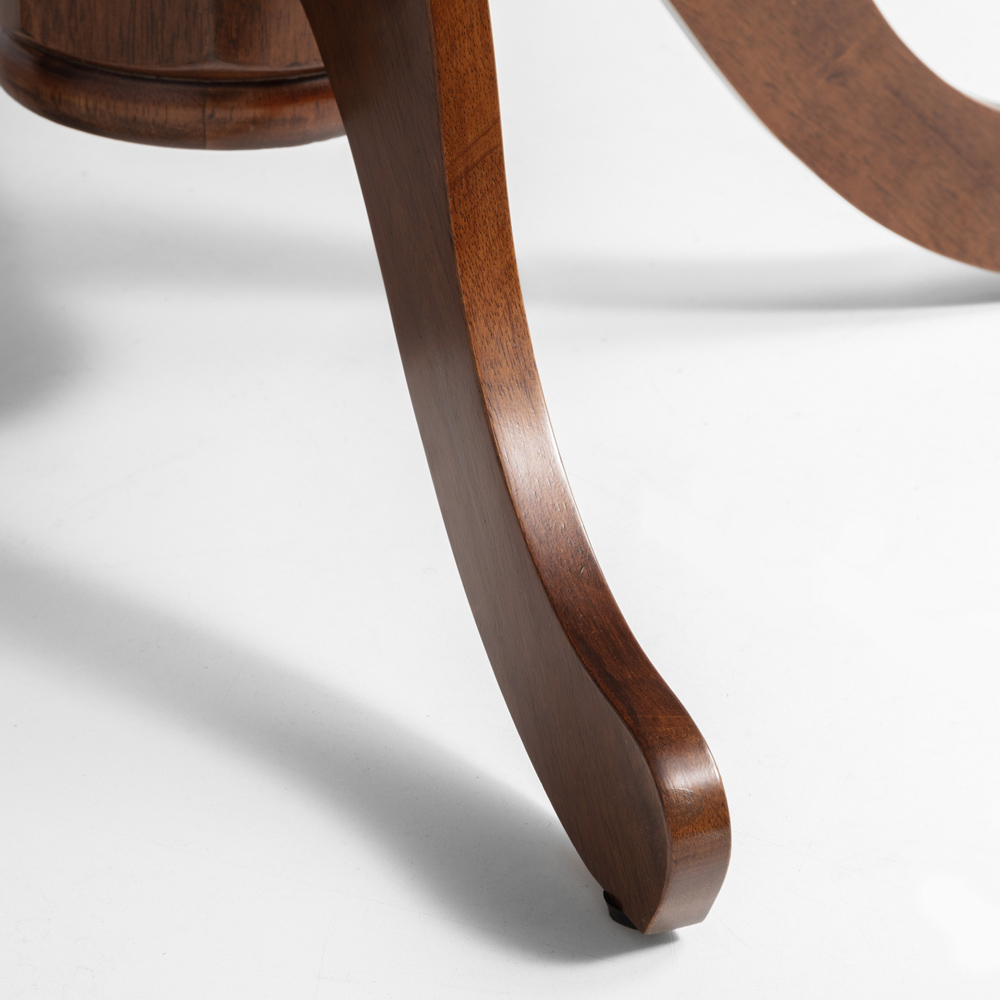 Julian Bowen Canterbury 6 Seater 90 to 120cm Round to Oval Extendable Table Mahogany Image 5