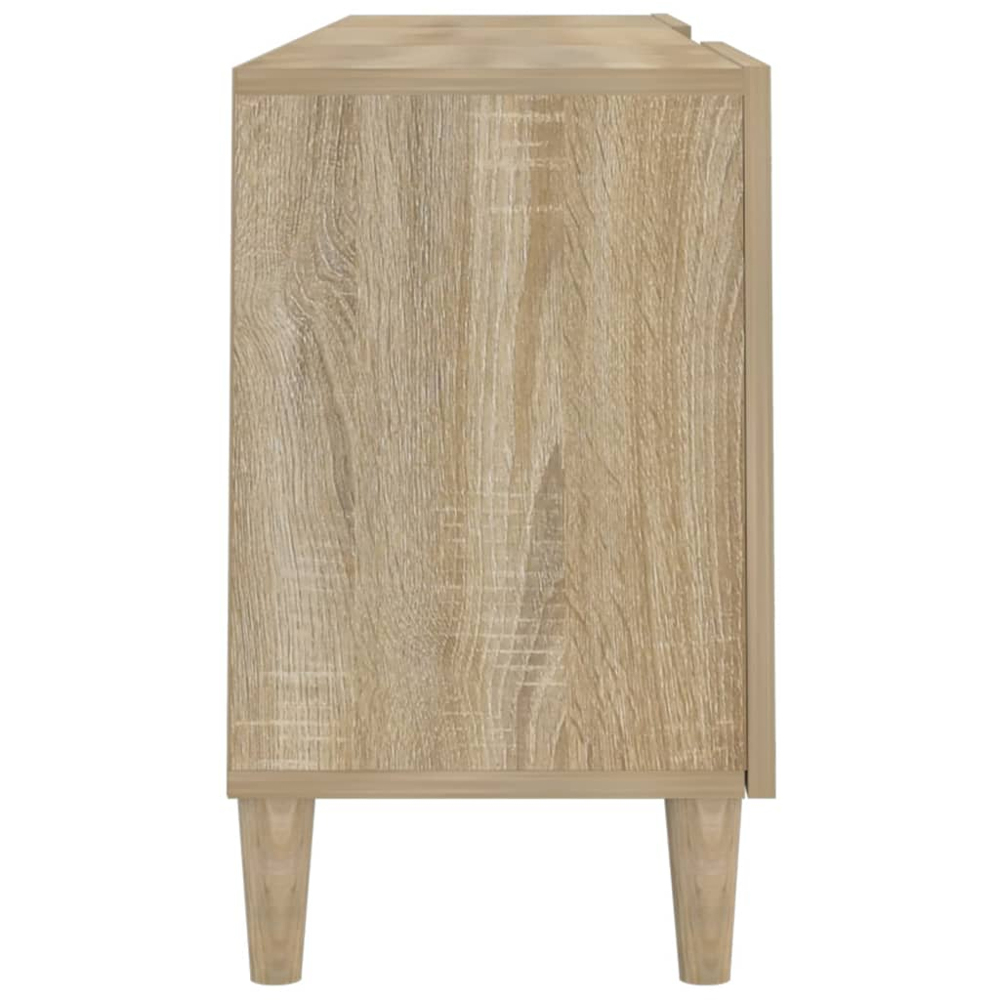 vidaXL 2 Door 2 Shelf Sonoma Oak TV Cabinet Image 7