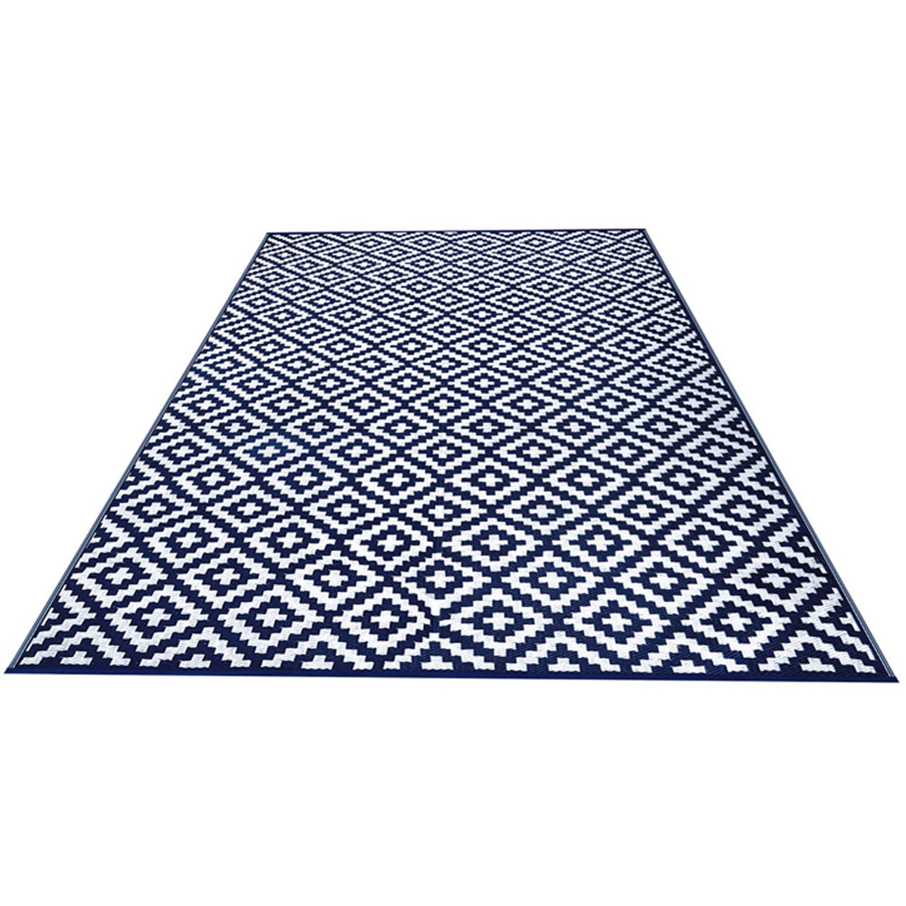Green Decore Nirvana Navy Blue and White Outdoor Rug 240 x 300cm Image 1