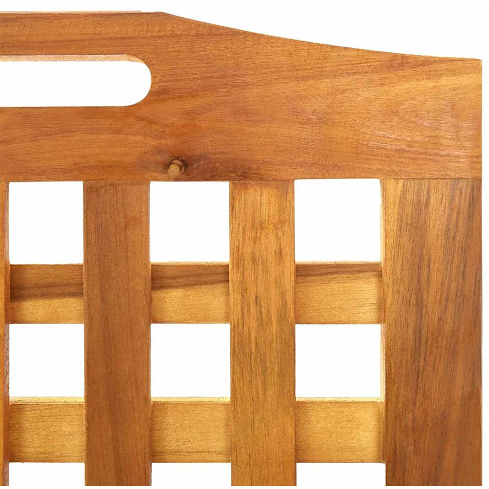 vidaXL 4 Panel Brown Acacia Wood Room Divider 115 x 2 x 162cm Image 6