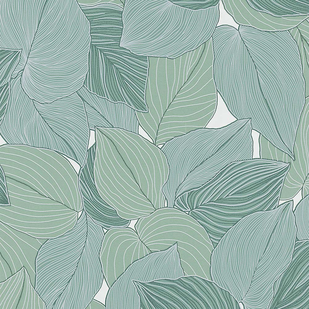 Erismann Banana Leaf Green Wallpaper Image 1