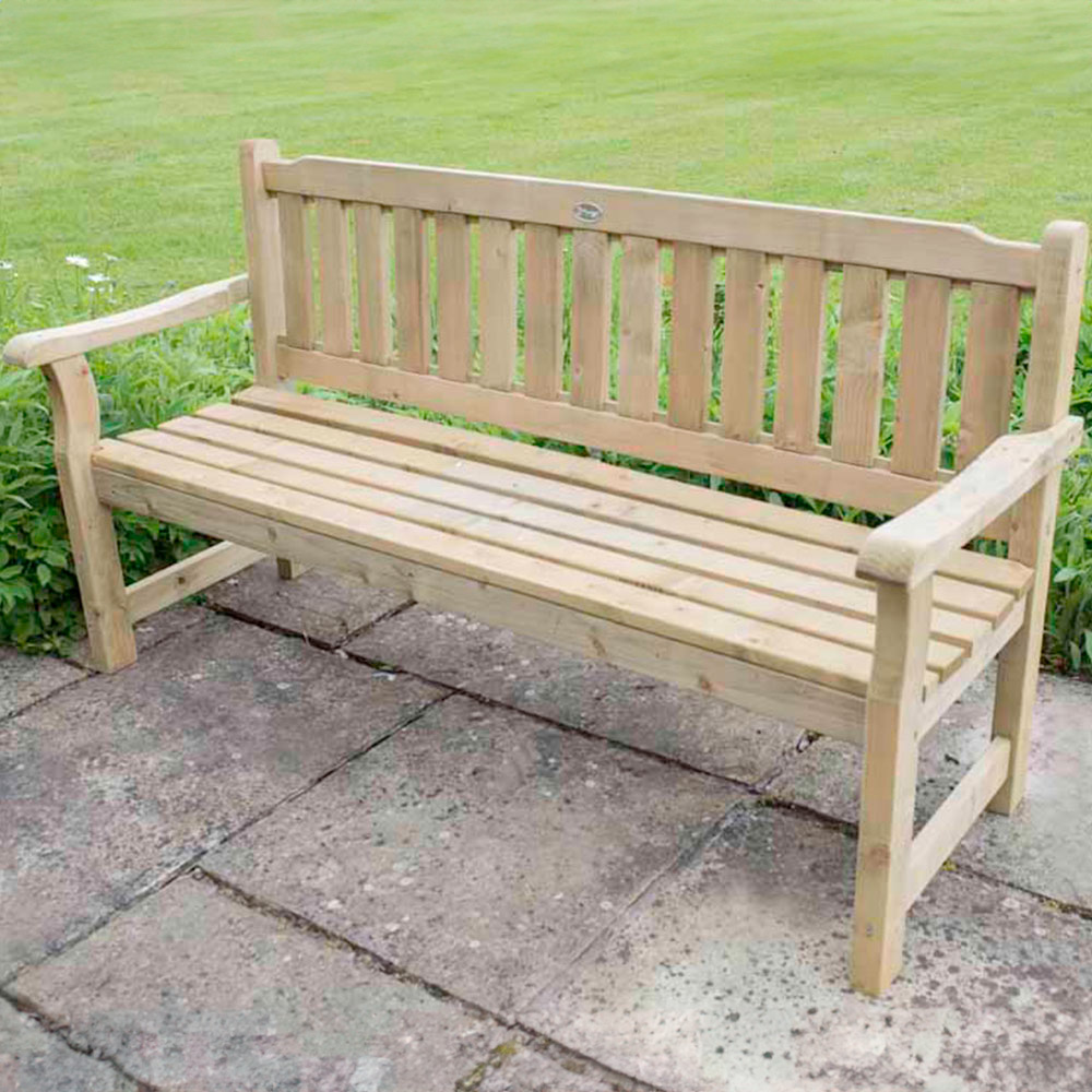 Forest Rosedene Wooden Bench Image 1