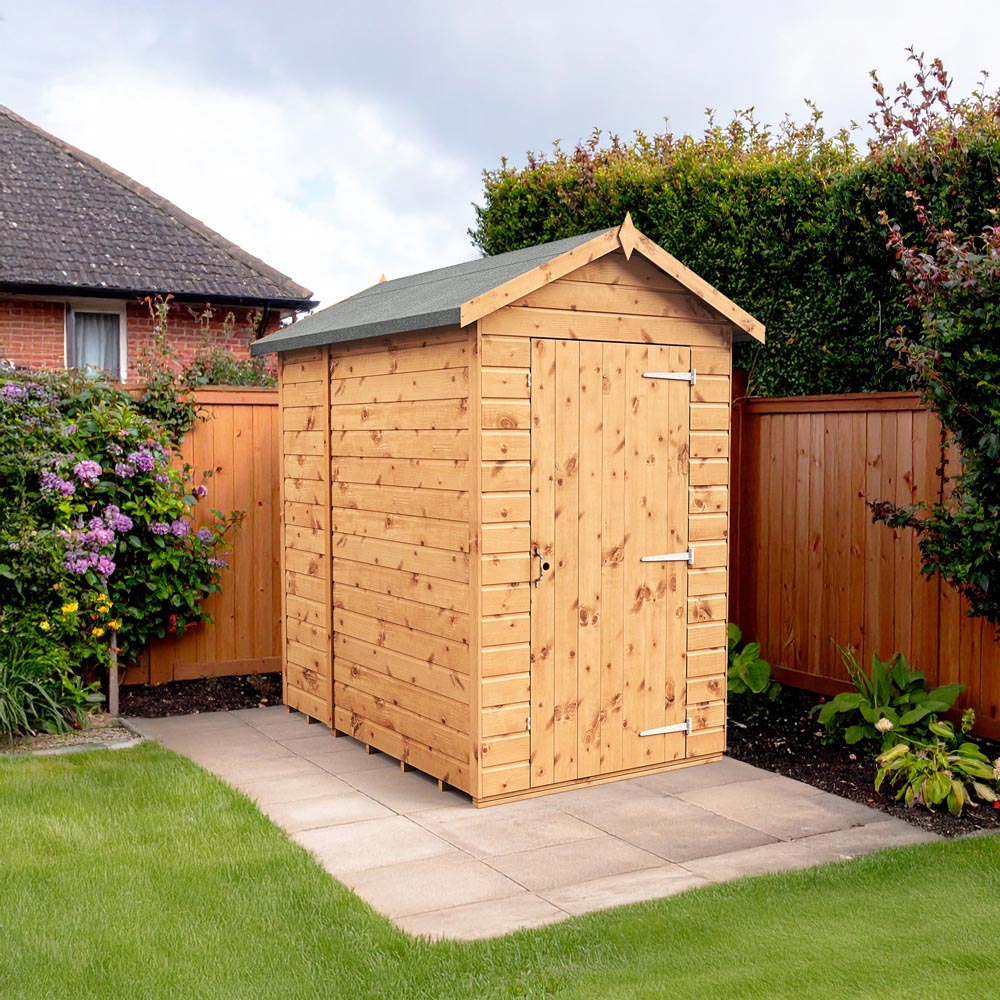 Empire Sheds 4 x 6ft Tongue and Groove Wooden Apex Garden Shed Image 2