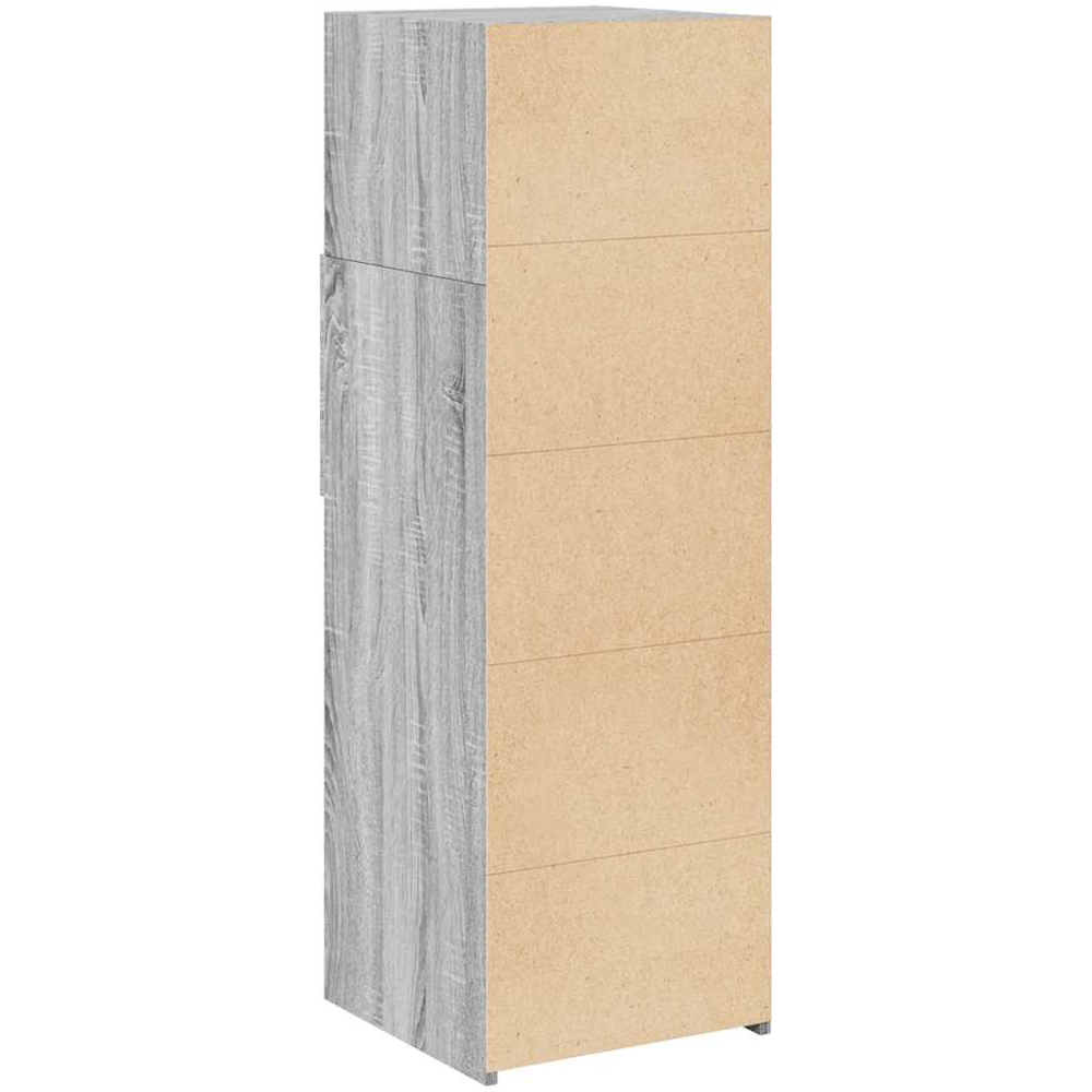 vidaXL 2 Drawer 3 Shelf Grey Sonoma Highboard Image 6