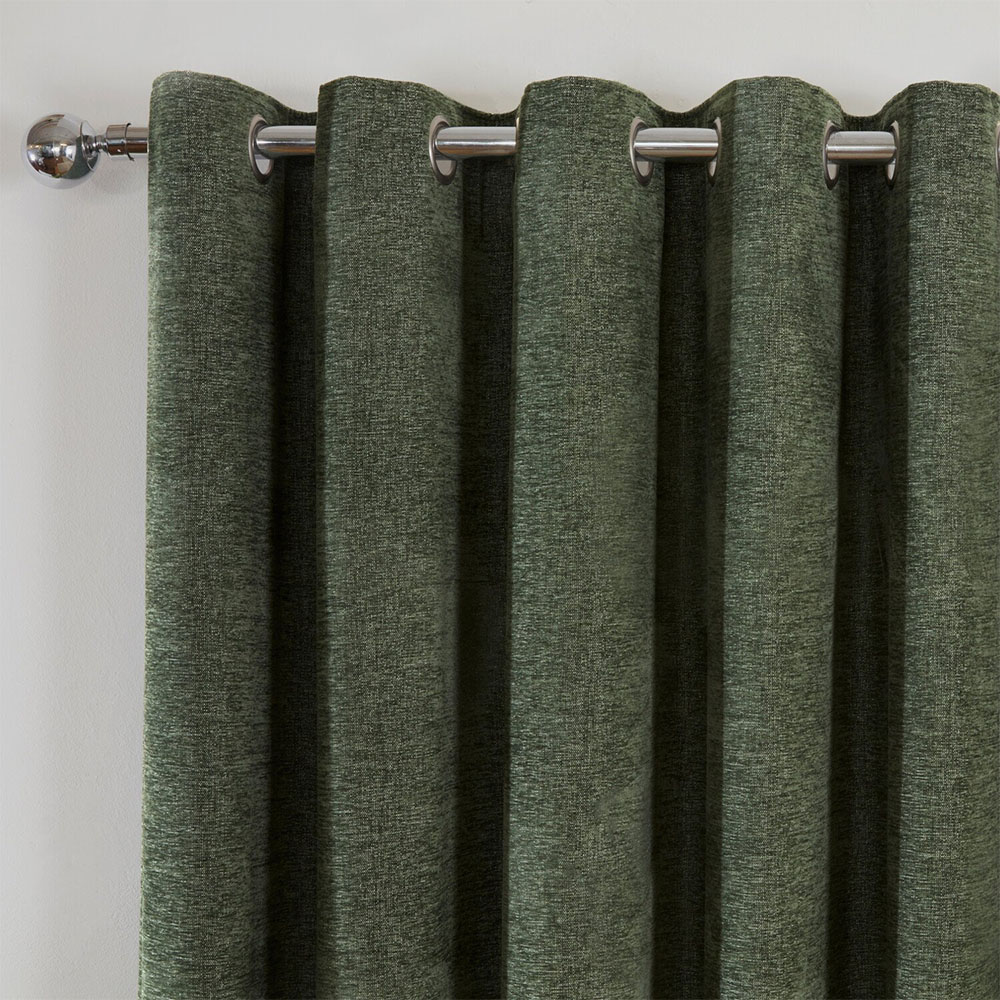 Aspen Eyelet CurtainGreen168cm229cm Image 3