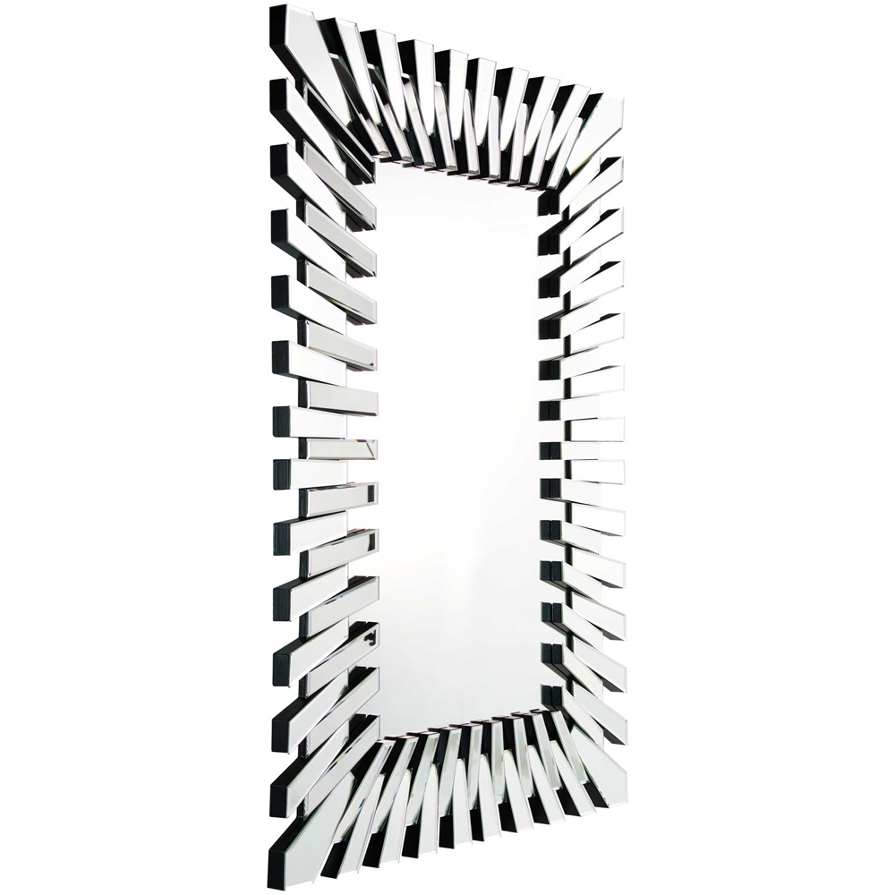 Starburst Stylised All Glass Wall Mirror 120 x 82cm Image 3