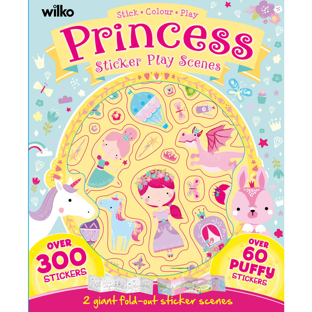 Wilko Princesses Stickers Play Scene Image
