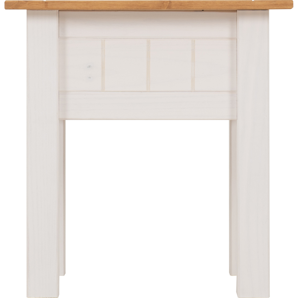 Seconique Panama White and Natural Wax Lamp Table Image 3