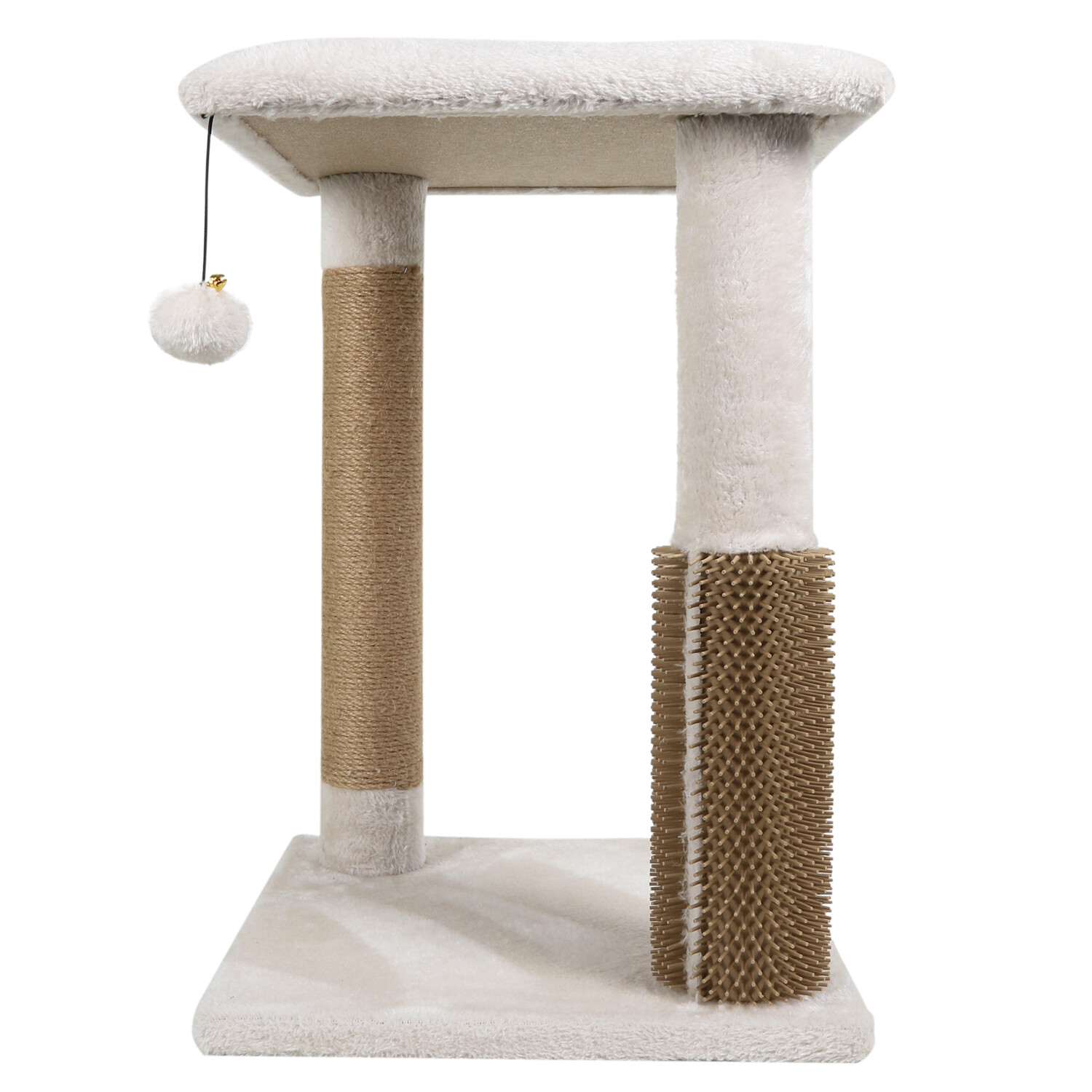 Brunel White Cat Scratching Post Image 4