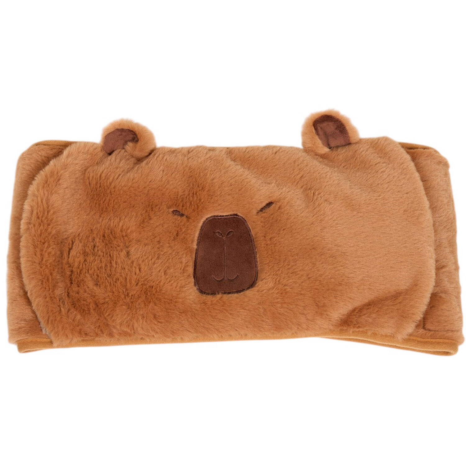 Capybara Wrap-Around Hot Water Bottle Brown Image 3