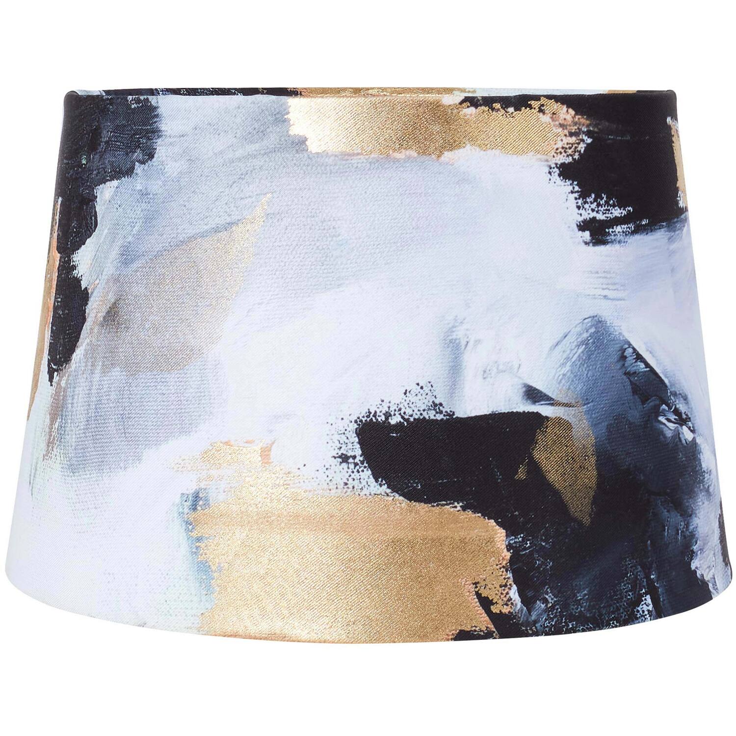 Black and Gold Abstract Tapered Shade Image 1
