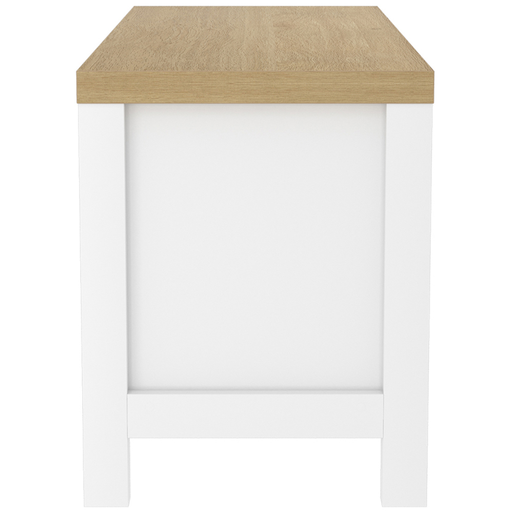 Clever Cube 3 Shelf White and Light Oak Effect Storage Unit Image 4