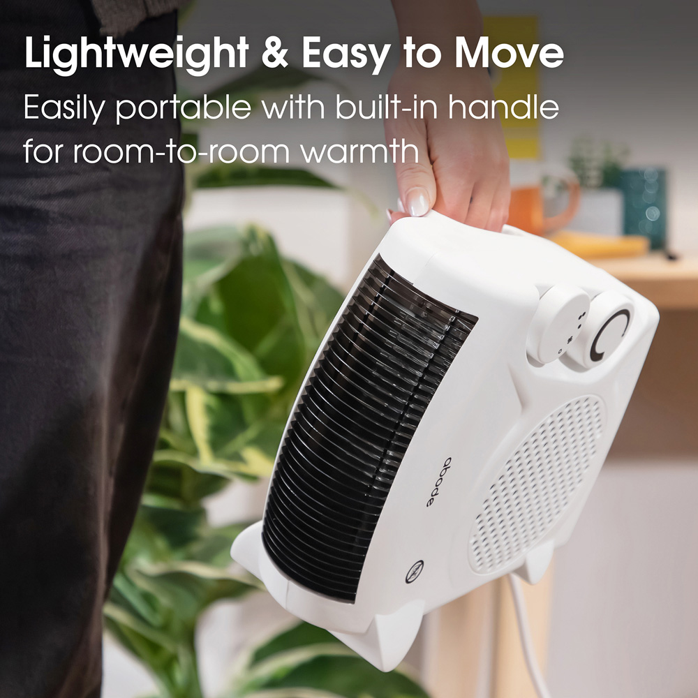 Abode AFH1001 White Horizontal and Vertical Fan Heater Image 6