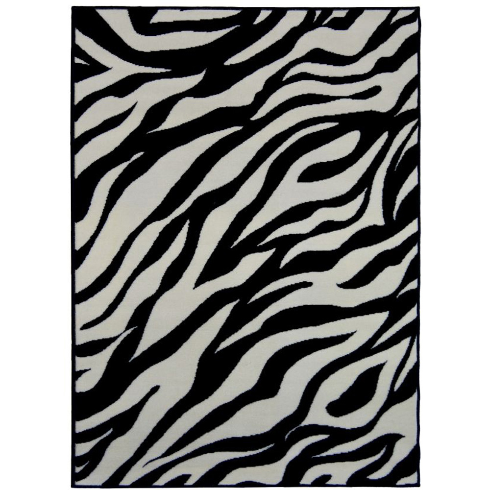 Homemaker Maestro Zebra Black Rug 120 x 170cm Image 2