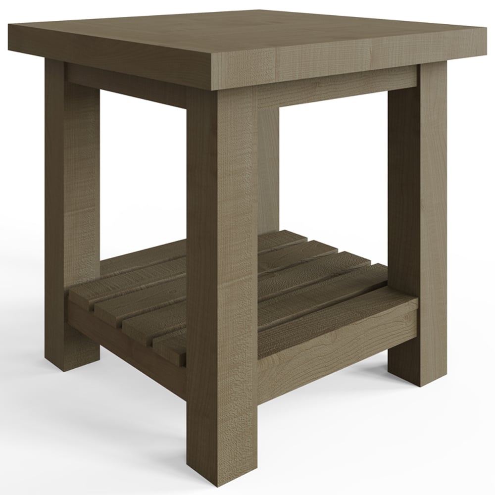 FWStyle Saltash Reclaimed Pine Side Table Image 2