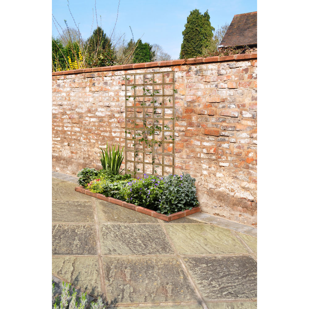 Forest Garden 6 x 3ft Traditional Square Garden Trellis Image 6