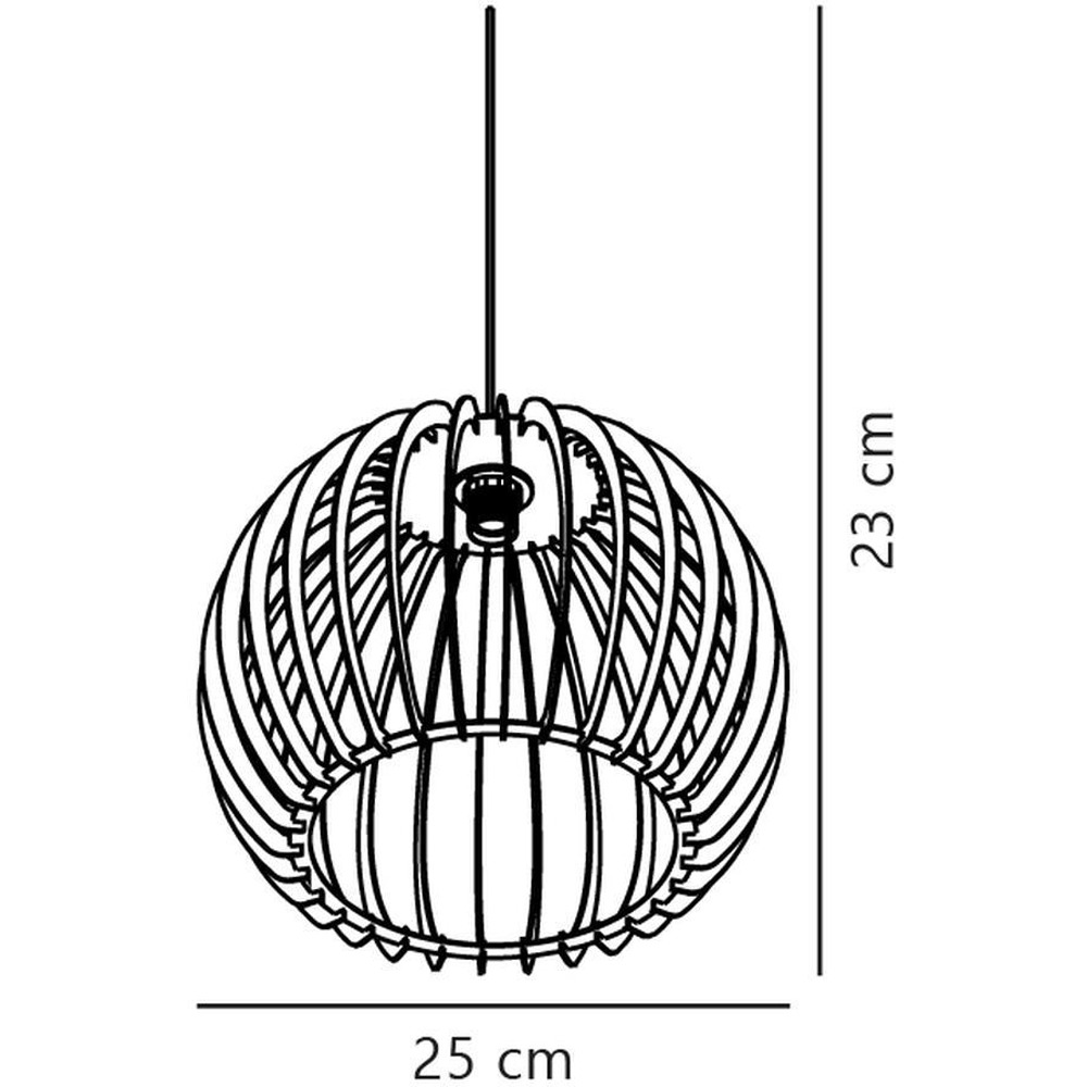 Nordlux Chino Wooden Shade Pendant Light Image 5